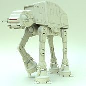 AT-AT WALKER - FAN ART. Un proyecto de 3D de Andrea Durá - 27.01.2018