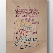 Cartel caligráfico. Un progetto di Calligrafia di Berta Mayol Dotú - 26.02.2018