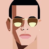 Retratos reggaetonart. Fine Arts, Art Direction, Traditional illustration, and Vector Illustration project by Proyecto Limón - 02.26.2018