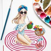 Clases de Ilustración de Moda online Ein Projekt aus dem Bereich Traditionelle Illustration von Reyni Ramirez - 27.02.2018