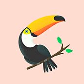Tucán. Een project van Traditionele illustratie van grina_dg - 09.01.2018