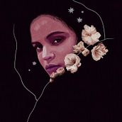 Cartel ROSALÍA. Design, and Traditional illustration project by Borja Cámara - 03.01.2018