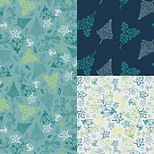 'Transición del invierno a la primavera'. Un proyecto de Pattern Design e Ilustración vectorial de Marina Calvo - 02.03.2018