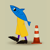 Sardinita | Para el curso «Técnicas creativas de diseño e ilustración de personajes». Un progetto di Character design e Illustrazione tradizionale di Cinthya Álvarez - 04.03.2018