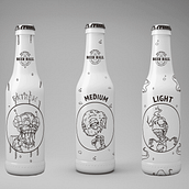 Mi Proyecto del curso: Branding y Packaging para una Cerveza Artesanal. Projekt z dziedziny Br, ing i ident, fikacja wizualna, Trad, c, jna ilustracja i Grafika wektorowa użytkownika Laura Satizabal - 09.03.2018