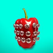 Pimiento PUNK - Proyecto del curso: Creación de imágenes Pop Art con objetos cotidianos - . Un proyecto de Diseño de antonio zapata Beltran - 11.03.2018