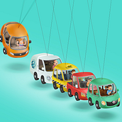 Carros Newton. Un progetto di Illustrazione tradizionale di David Andino - 14.03.2018