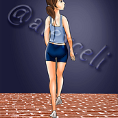 Comic "Los cuadernos de Ana". Character Design, and Graphic Design project by Alex Celi - 03.15.2018