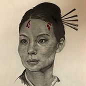 Retrato a lápiz de Lucy Liu . Fine Arts, Film, and Traditional illustration project by Sofía HG - 03.16.2018