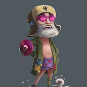 Camionero - Character desing. Un proyecto de Ilustración tradicional de pablodeiver - 20.03.2018