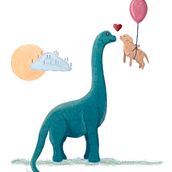 Dino y Gos.. Traditional illustration project by Fátima Giménez - 03.26.2018