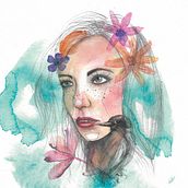 Chica en su burbuja  Ein Projekt aus dem Bereich Bildende Künste von Silvia Garisoain - 26.03.2018