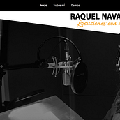 Mi web para ofrecer mis servicios como locutora online. Music project by rakelnavar - 03.28.2018