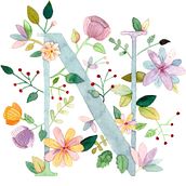 N flores. Traditional illustration project by Natalia Zeiguer - 03.28.2018