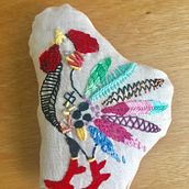 Mi Proyecto del curso: Técnicas de bordado: ilustrando con hilo y aguja. Projekt z dziedziny Craft użytkownika Daniela RK - 31.03.2018