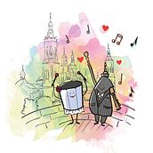INVITACIONES DE BODA. Graphic Design, and Traditional illustration project by ROSALÍA DÍAZ FERNÁNDEZ - 04.04.2018
