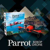 Bebop Drone para Parrot Chile. Een project van  Webdevelopment,  Ontwerp, Grafisch ontwerp y Webdesign van David Pérez Baeza - 04.04.2018