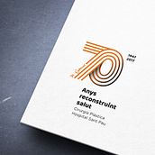 Marca commemorativa 70 anys Dept. Cirurgia Plàstica . Art Direction, Design, Editorial Design, and Graphic Design project by abfelip_ - 02.05.2017