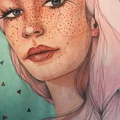 Mi Proyecto del curso: Retrato ilustrado en acuarela Ein Projekt aus dem Bereich Bildende Künste von beatrizserranopuertollano - 08.04.2018