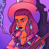 Oud witch. Een project van Traditionele illustratie van Raúl Amador - 27.03.2018