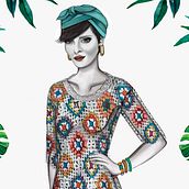 HIBISCUS- Propuesta de colección cápsula para Zara Woman SS2017. Un proyecto de Dirección de arte, Diseño de vestuario, Diseño gráfico, Ilustración tradicional, Ilustración vectorial y Retoque fotográfico de Carolina Oliver Gómez - 10.04.2018