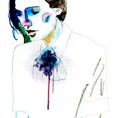 María. Design, Traditional illustration, and Painting project by Sebastián Vaca - 04.11.2018