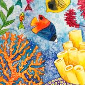 Arrecife, proyecto final de Técnicas modernas de Acuarela. Graphic Design, and Traditional illustration project by Lissett B. Pedrero Aguilar - 04.13.2018