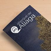 Folleto: "Viendo las estrellas con otro ojos" - Albergue de Aliaga. Un proyecto de Diseño gráfico de Sonia San José Campos - 01.01.2018