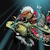 Sushi maker. Un proyecto de Bellas Artes, Diseño de personajes e Ilustración tradicional de Dhani Barragán - 16.04.2018