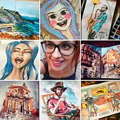 #artvsartist. Traditional illustration project by Sara Alfaro - 04.15.2018