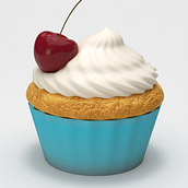 Cupcake. 3D, and Photo Retouching project by María Picatoste Aparicio - 04.20.2018