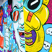 Mural Magestic Bar. Street Art, Fine Arts, Art Direction, and Painting project by el rodro - 04.20.2018