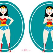 Proceso creación Wonder Woman Flat Design. Un proyecto de Diseño de personajes de Eva Jardi - 24.04.2018