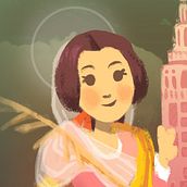 Ilustración para la exposición del año Murillo. Ilustração digital e Ilustração tradicional projeto de Ana Dianez - 24.04.2018