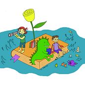 Ilustraciones de Sant Jordi para LECXIT (Lectura para el éxito educativo). Traditional illustration project by Eli Ramirez - 04.29.2018