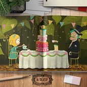 Alice in Wonderland. Creativit, Drawing, Character Design, Traditional illustration, Digital Illustration, and Painting project by Soledad Durán - 04.30.2018