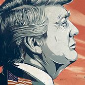 The Trump's Project. Poster Design, Traditional illustration, and Digital Illustration project by Alexandra España - 07.14.2017
