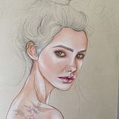Mi Proyecto del curso: Ilustración con pastel y lápices de colores. Fine Arts project by luisafrancovelasquez - 09.26.2018