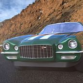 Chevrolet Z28 (1970). 3D, 3D Modeling, and VFX project by José A. Martínez - 05.02.2018