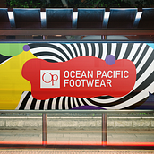 Live in Colors - Ocean Pacific Footwear. Br, ing, Identit, Art Direction, Marketing, and Advertising project by Astrid Margarita - 04.04.2018