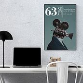 Cartell 63ª Seminci. Un progetto di Design di poster  e Graphic design di Carlos Sánchez Delgado - 05.04.2018