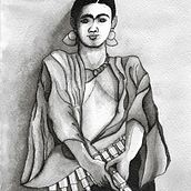 Adelita, Tinta aguada sobre papel. Een project van Traditionele illustratie van Aldo Alfredo Yañez Lagunas - 09.05.2018