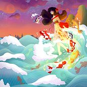 Mangafest Event. Fine Arts, Creativit, Drawing, Design, Poster Design, Events, Traditional illustration, Digital Illustration, and Advertising project by Paloma López - 05.14.2018