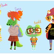 Character Design. Fine Arts, Creativit, Drawing, Character Design, Traditional illustration, and Digital Illustration project by Paloma López - 05.14.2018