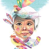 Mi Proyecto del curso: Retrato ilustrado en acuarela. Un proyecto de Ilustración tradicional de Laura Marcela Castiblanco Arias - 15.05.2018