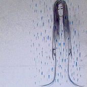 LLuvia. Projekt z dziedziny R i sunek ołówkiem użytkownika Mariona Sánchez - 17.05.2018