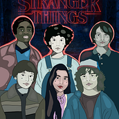 Stranger things Poster for my friend  . % Gaby Bermudez tarafından hazırlanan Çizim, Dijital İllüstras, Ve on projesi - 05.06.2018