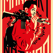 MAKE ART NOT WAR. Street Art, Fine Arts, Creativit, Design, Poster Design, Graphic Design, Traditional illustration, Digital Illustration, and Vector Illustration project by Hamza Jiah - 05.26.2018
