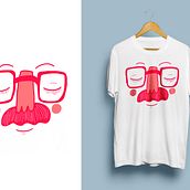 Camiseta - Mr. Moustache. Un proyecto de Ilustración digital de Emilio Serafín Jiménez Sánchez - 26.05.2018