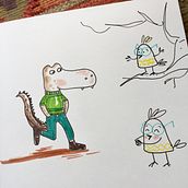 Curso Gastón Caba . Drawing, Character Design, and Traditional illustration project by Adriana Juárez Puglisi - 05.28.2018